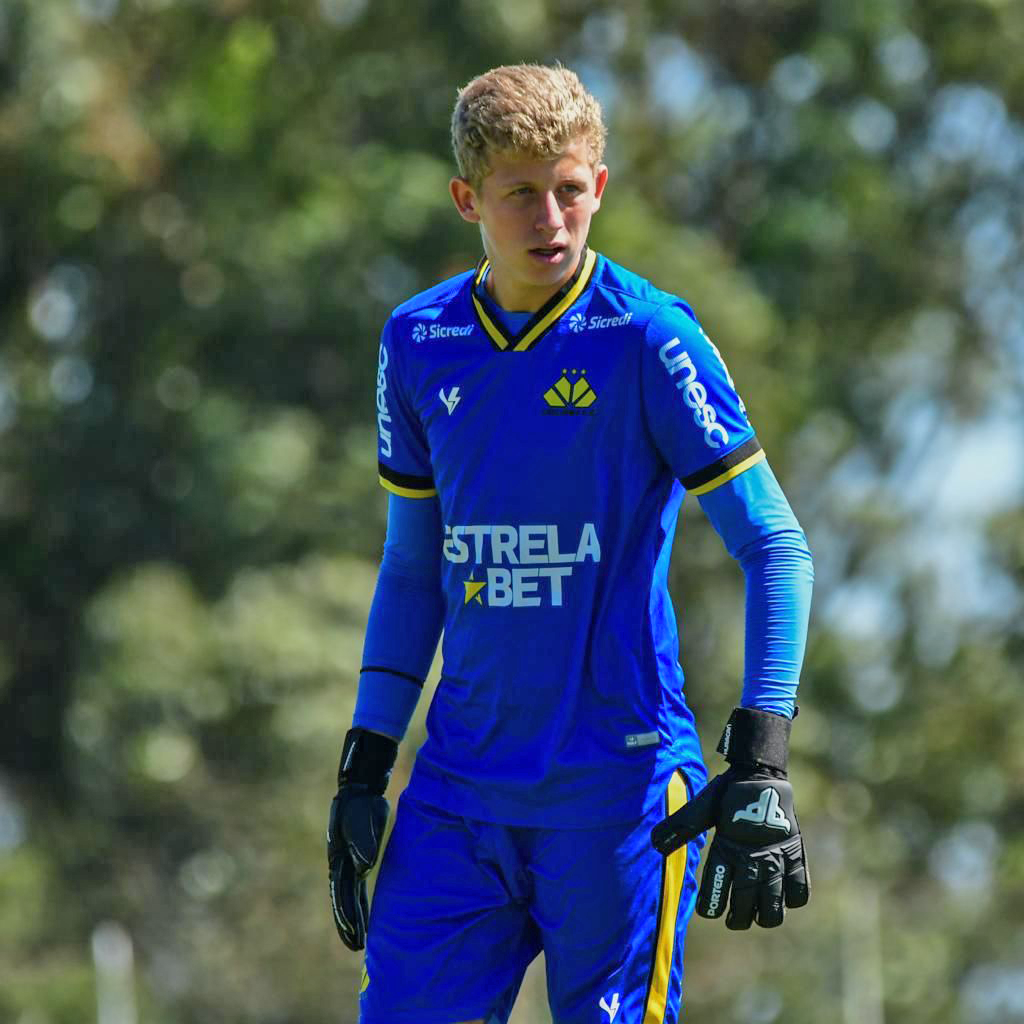 Luiz Felipe Rubleski em jogo pelo Criciúma EC